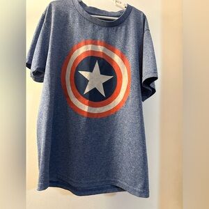 Marvel Captain American Boys Tee XL 14-16